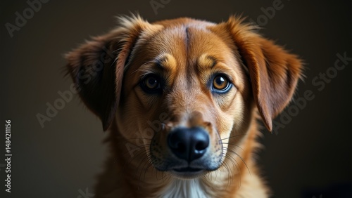 Cute puppy eye image