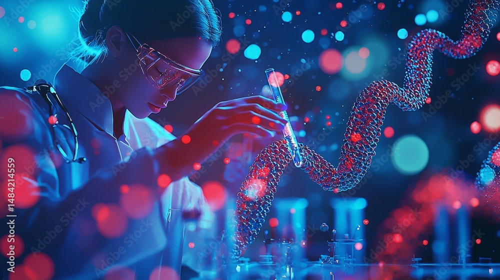 Obraz premium Future of Medical Technology: Laboratory Automation Insights