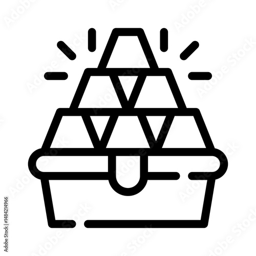 ingots line icon