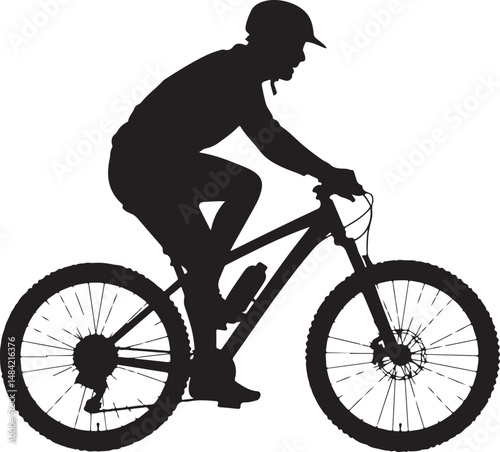 Mountain Biker in Action Silhouette

Off-Road Cycling Adventure Vector

Extreme Downhill MTB Scene

Mountain Bike Rider Jumping Silhouette

Cyclist on Rocky Trail Vector Design