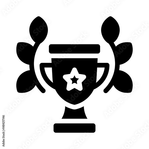 trophy glyph icon