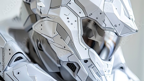 Wallpaper Mural Futuristic white helmet Torontodigital.ca