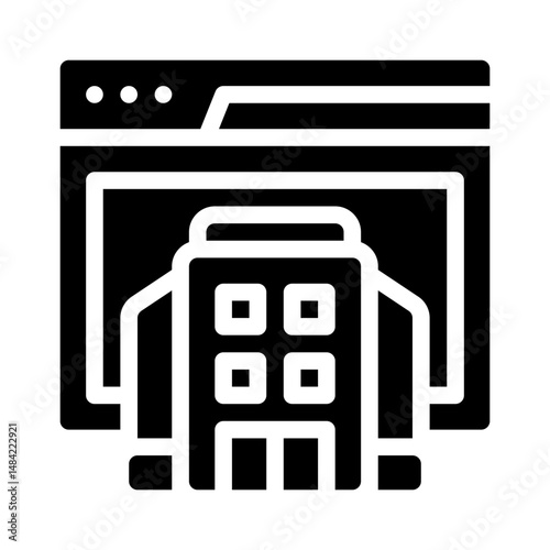 booking glyph icon