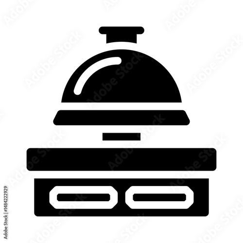 concierge bell glyph icon