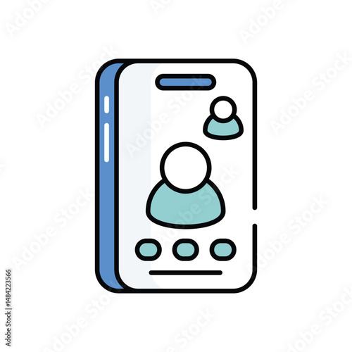 Video Call icon vector stock illustration