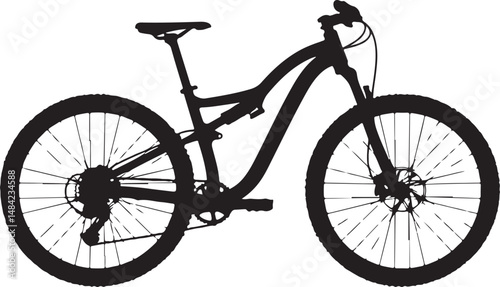 “Mountain Bike Vector Bundle | MTB Clipart, Cycling SVG, Downhill & Trail Biking Silhouettes for T-Shirts