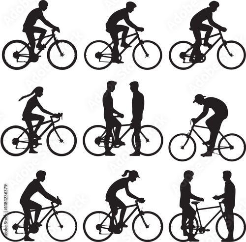 Mountain Bike Silhouette | Cycling Vector Clipart"

"Mountain Biker Illustration | Extreme Sports SVG"

"Off-Road Bicycle Vector | MTB Rider Design"

"Mountain Biking Clipart | Adventure Cycling Art"
