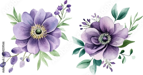 bouquet of violet flowers