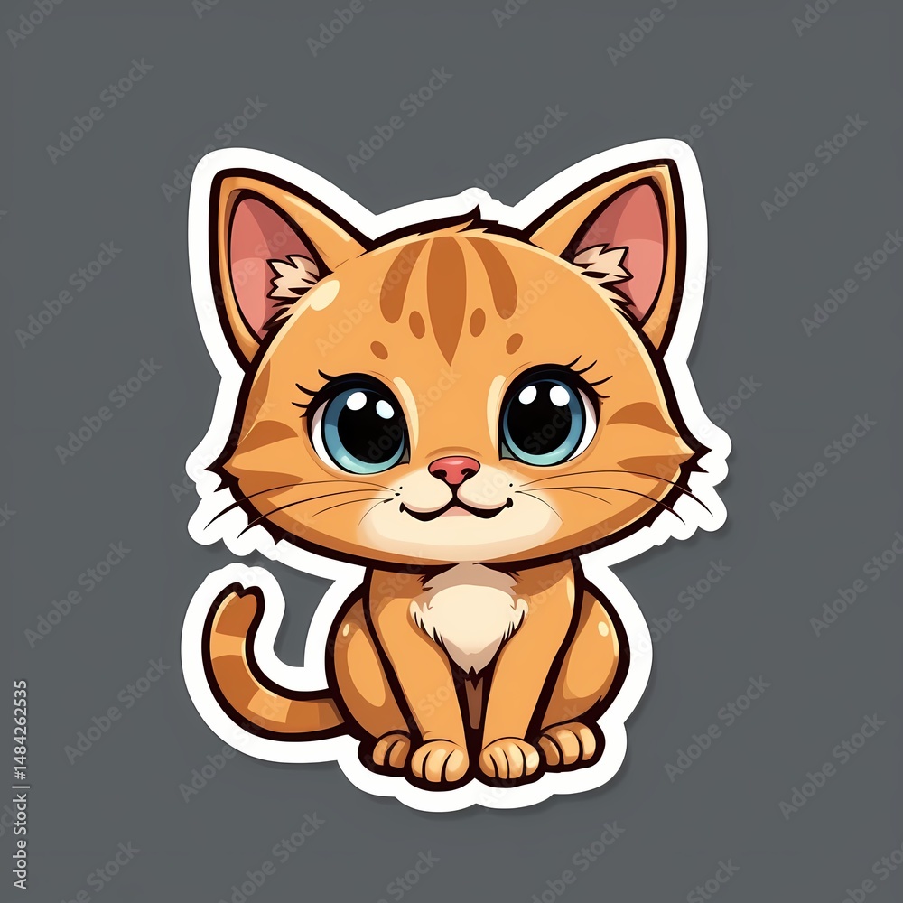 Fototapeta premium Cute Cat Clip Art for Design