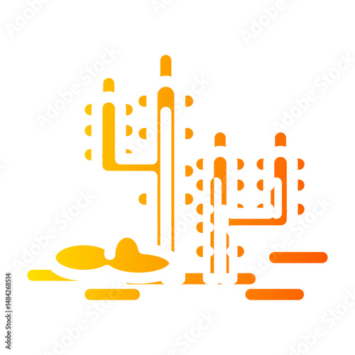 cactus gradient icon