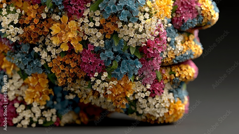 AI Generated Floral Face Mental Health Self Care Bloom Nature Art