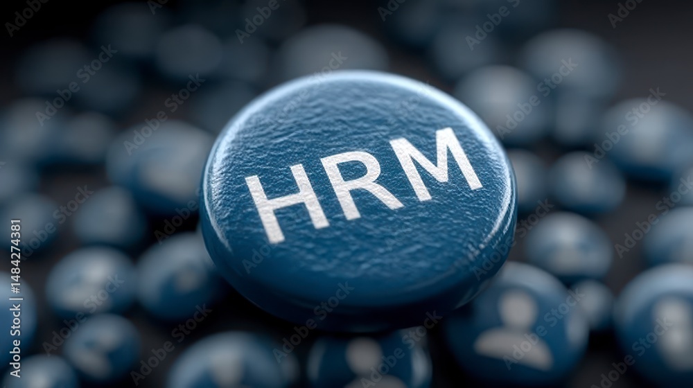 HRM Management Recruitment Development Leadership Icons