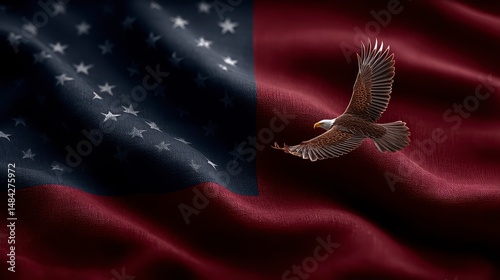 American Flag  Bald Eagle  Patriotism  Independence Day  Freedom  National Symbol  USA  4t