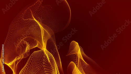 4k Particles bokeh dust abstract light motion titles cinematic background loop