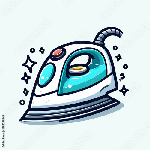 iron vector illustration on white background