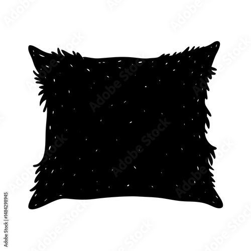 pillow isolated on white background