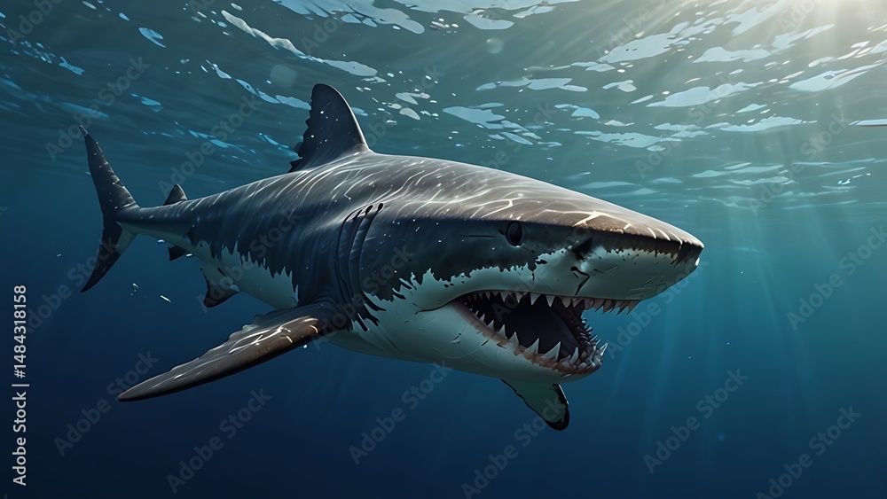 Fototapeta premium great white shark
