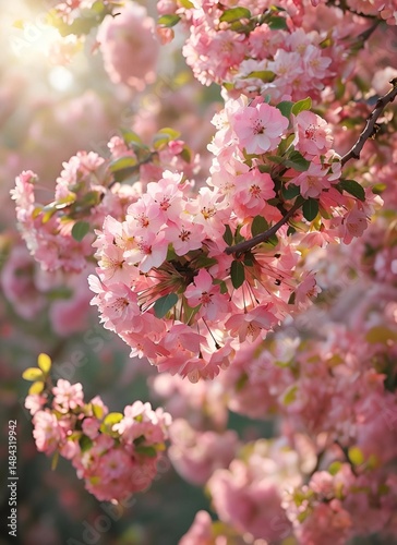 Blooming Peony Flowers in Spring Scene with Soft Colors and Healing Atmosphere, Capturing the Essence of Nature in Botanical Decorative Material