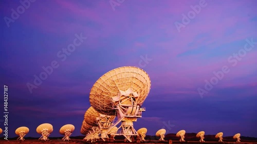 Atacama Large Millimeter/submillimeter Array at Sunset