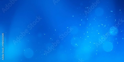 Misty blue gradient background with ethereal sparkling particles, serene atmosphere, tranquil, color