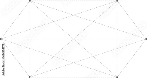 점선 육각형