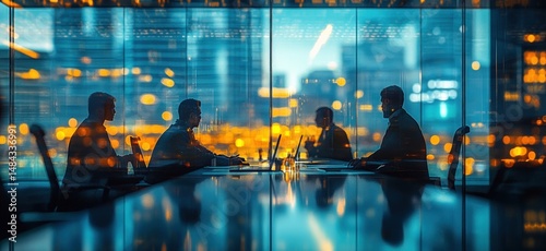 Business meeting in a modern office