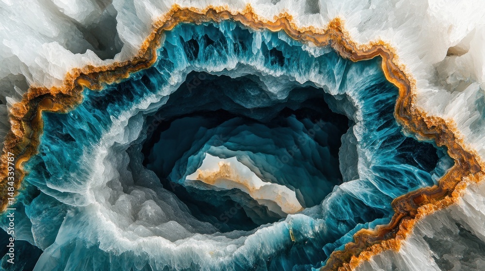 Obraz premium Intricate Agate Crystal Cave