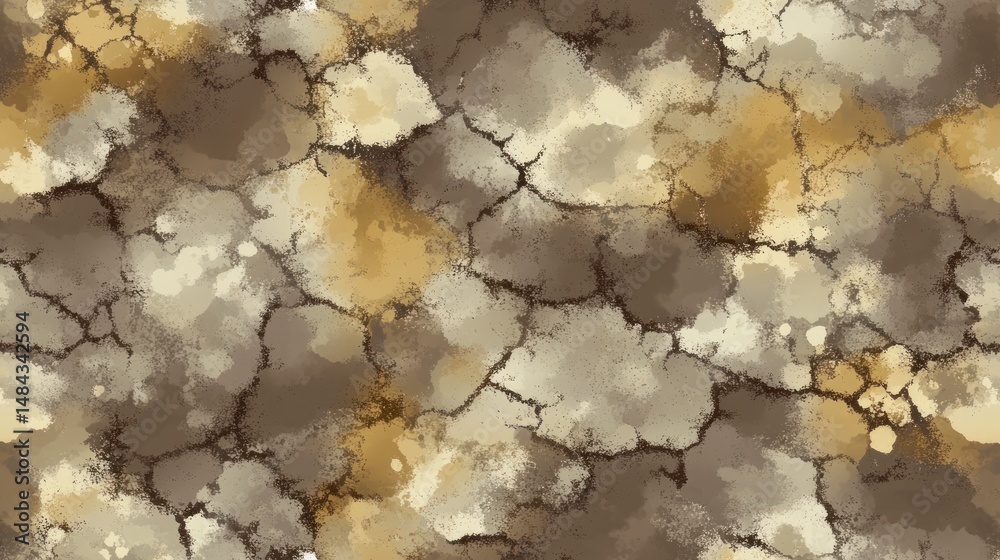 Naklejka premium Abstract cracked earth pattern
