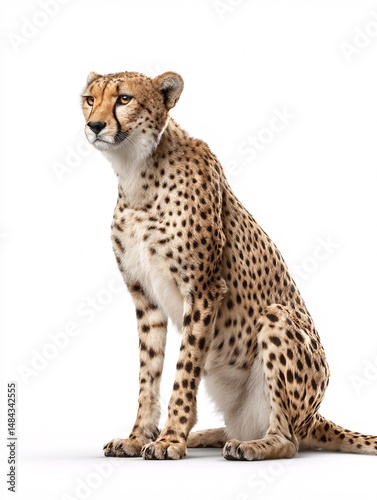 Graceful Cheetah Fastest Land Animal with Spot Patterns photo
