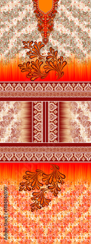 Luxury Ornate Textile Pattern – Seamless Vector for Fashion & Home Décor