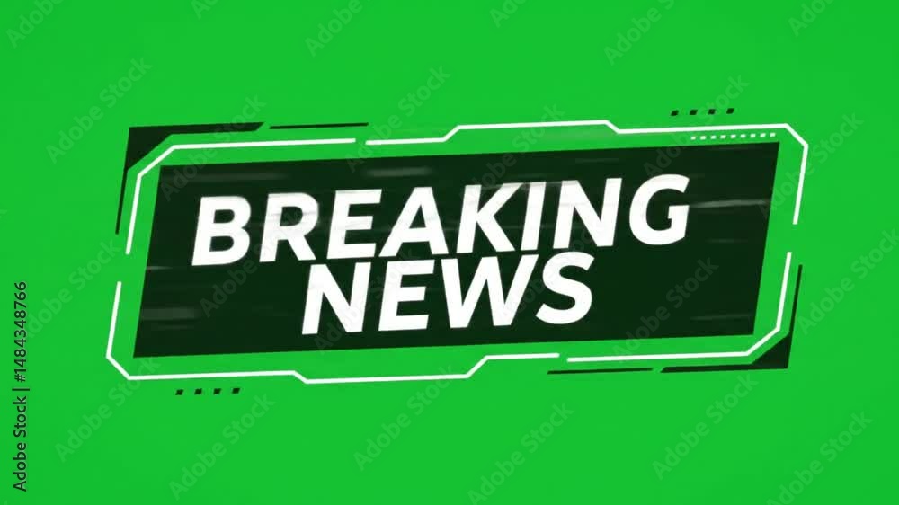 Digital breaking news graphic Digital breaking news graphic