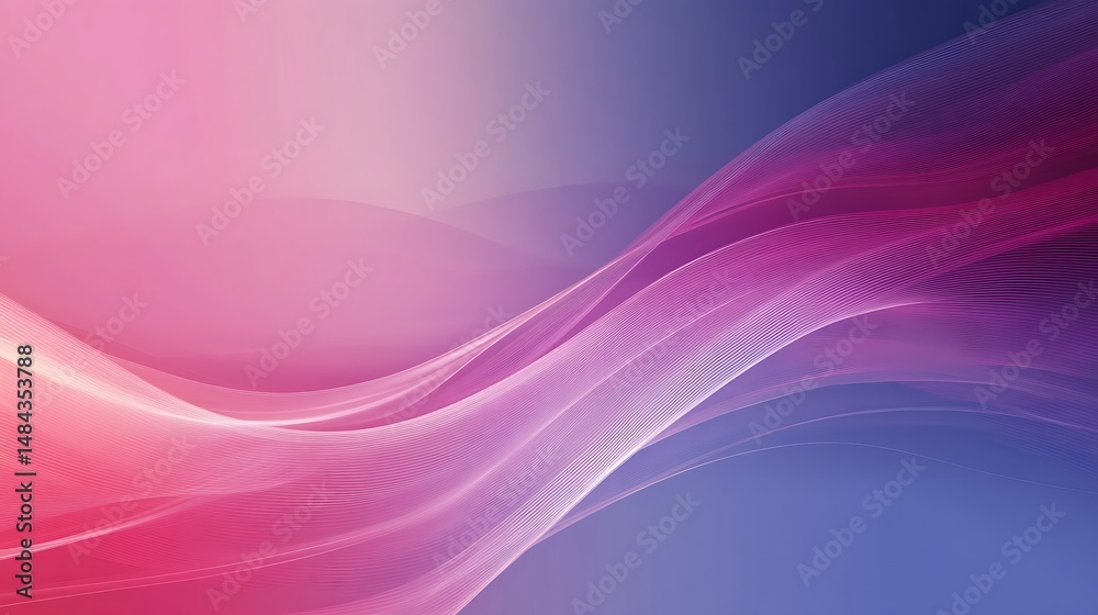 Abstract pink and blue wave design (3)