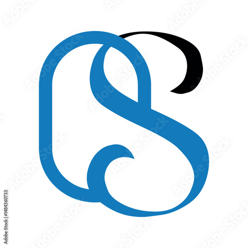 Abstract letter os logo design.	