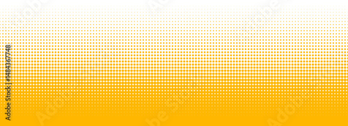 Green color halftone gradient texture. Vanishing cartoon polka dot background. Repeating dotted gradation pattern. Fading comic pop art overlay backdrop. Raster halfton patern effect wallpaper. Vector