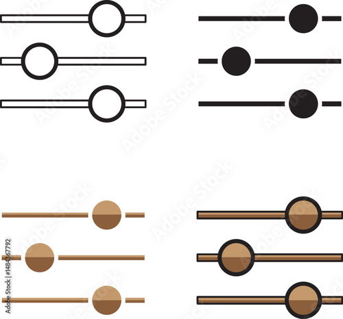ICON INDICATIONS OF SENSITIVITY TO A DEVICE'S SIGNAL