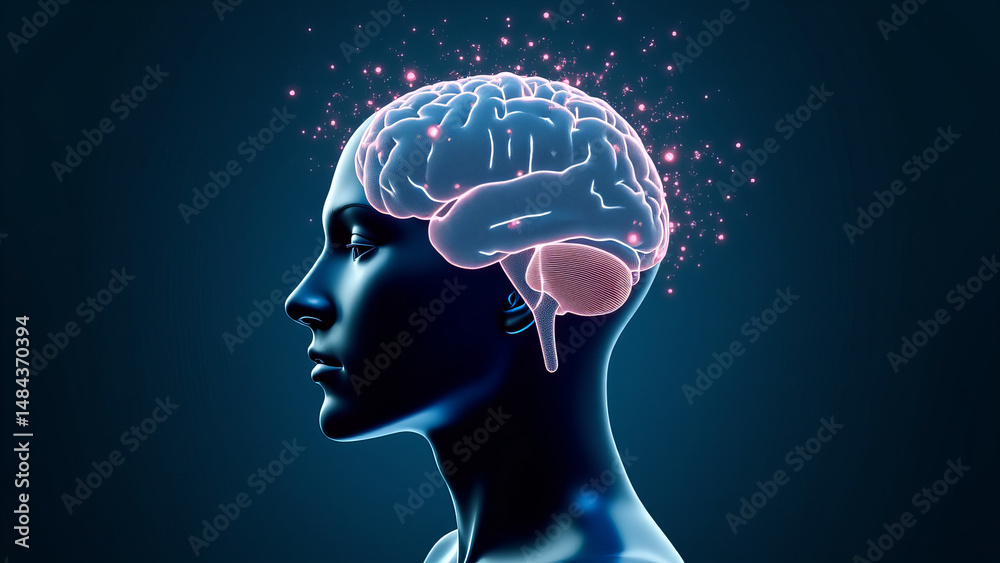 Obraz premium human brain x-ray