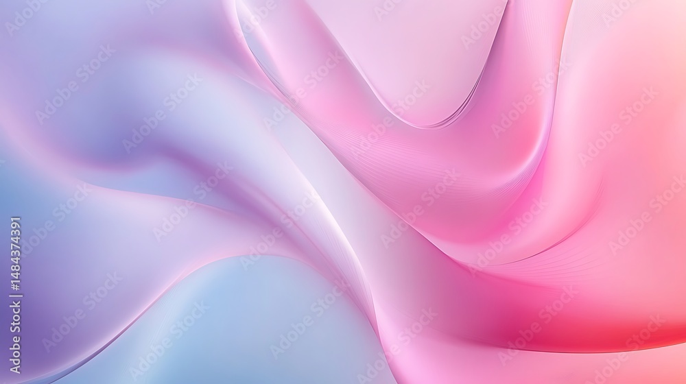 Obraz premium Abstract pastel swirls, fluid, dynamic