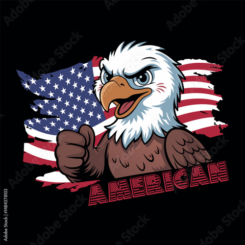 4th july American freedom t shirt design