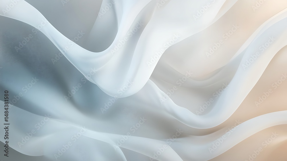 Obraz premium Soft, flowing fabric in subtle hues
