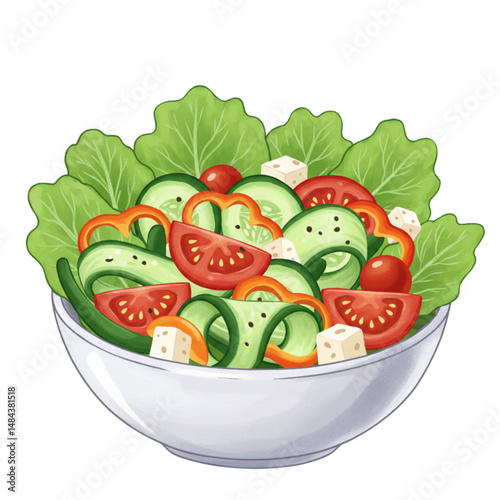 fresh vegetable salad