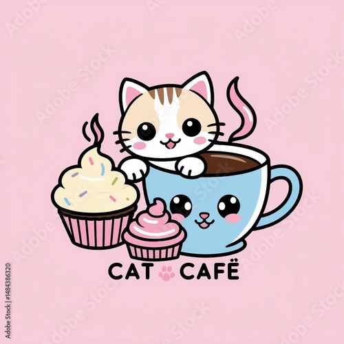 Cute Cat Cafe: A Kawaii Coffee and Cupcake Delight