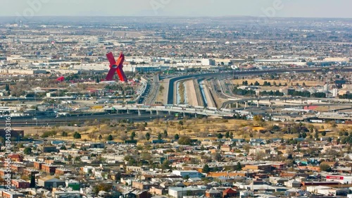 Aerial View of Auto Club Speedway Race Track in Fontana, California