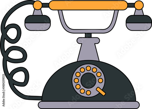 Cartoon Telephone Element