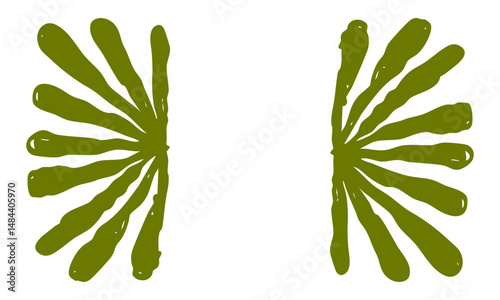 green trendy contemporary nature element