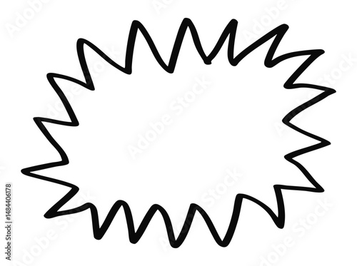 boom comic element hand drawn