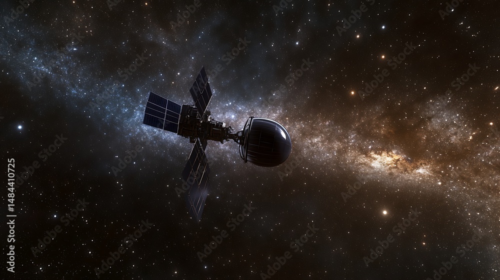 Obraz premium Space station in deep space