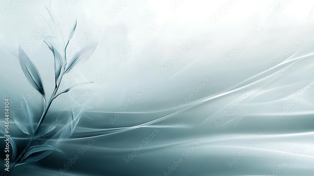 Serene abstract floral design Serene abstract floral design