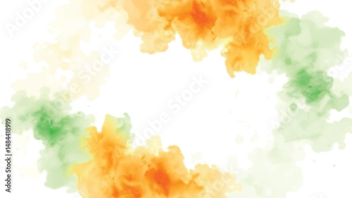 india watercolor celebration greeting social media banner design with print or hand-drawn and splash poster or banner design vector file