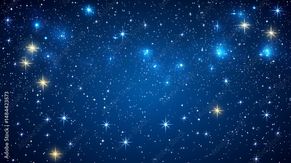 Obraz premium Starry night sky background