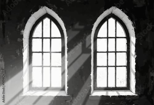 Arched Windows in Rustic Room with Sunlight Shadows

Arched Windows in Rustic Room with Sunlight Shadows